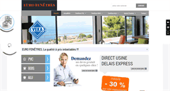 Desktop Screenshot of eurofenetres.com