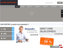 Tablet Screenshot of eurofenetres.com